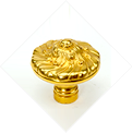 BOUTON DE TIRAGE ROND DE STYLE LOUIS XV - Zoom 