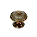 BOUTON DE TIRAGE ROND DE STYLE LOUIS XVI - Zoom 