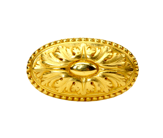 BOUTON OVALE DE STYLE LOUIS XVI